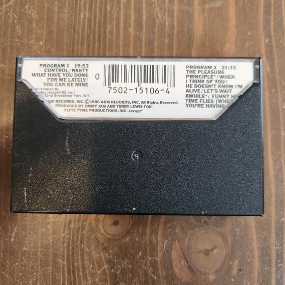 Janet Jackson Control Cassette Tape (A & M Records, 1986) Pop Music R&B Tested - Picture 2 of 7